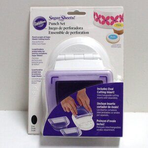 Wilton Oval Sugar Sheets Punch Set In Unopened Package - For Gum Paste Too